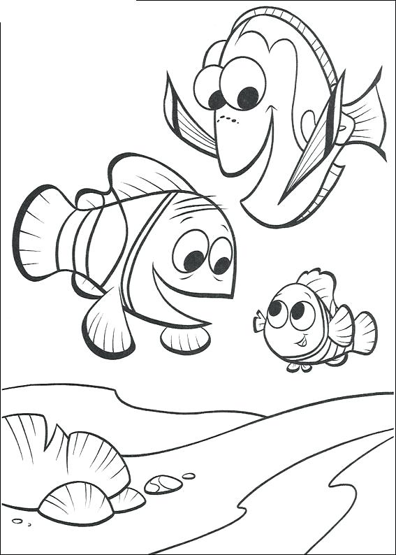 567x794 Finding Nemo Coloring Pages Icontent
