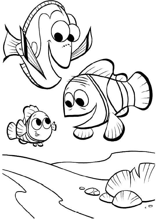 541x754 Finding Nemo Coloring Pages