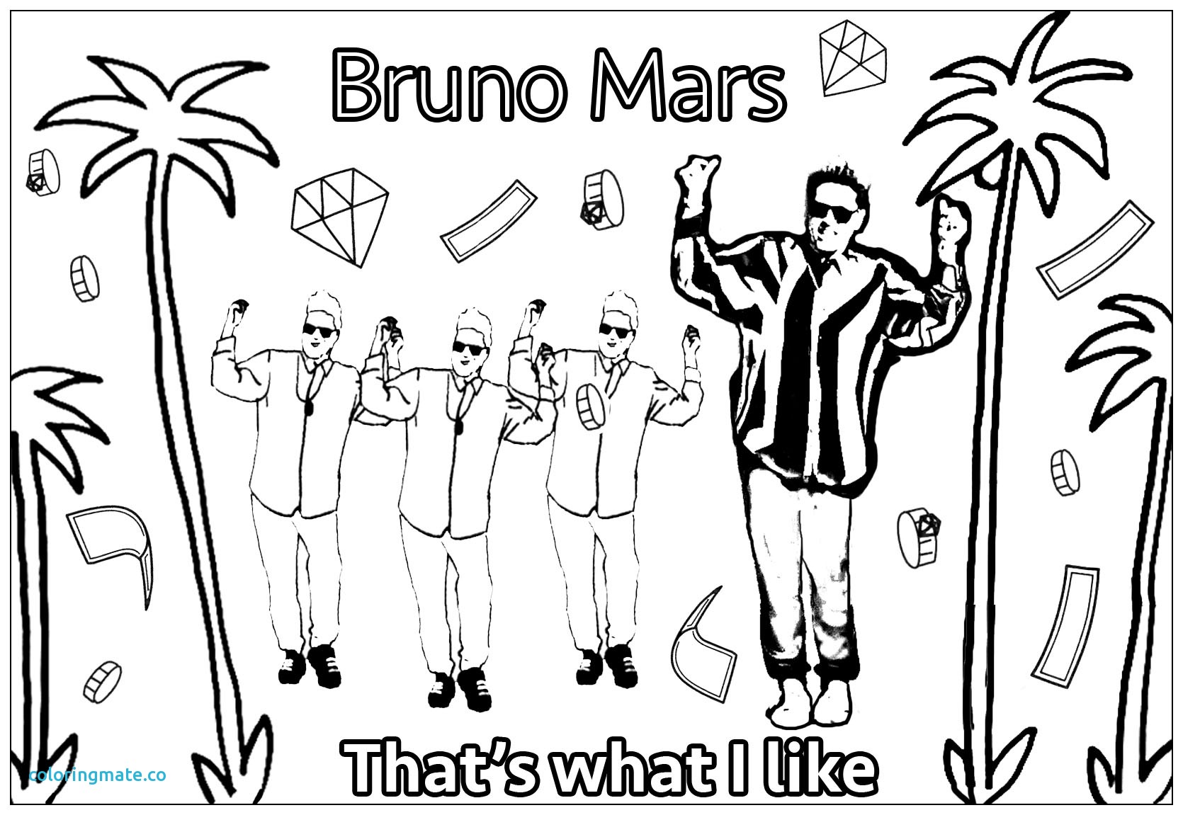 1670x1151 Mars Coloring Pages Lovely Bruno Mars That S What I Like