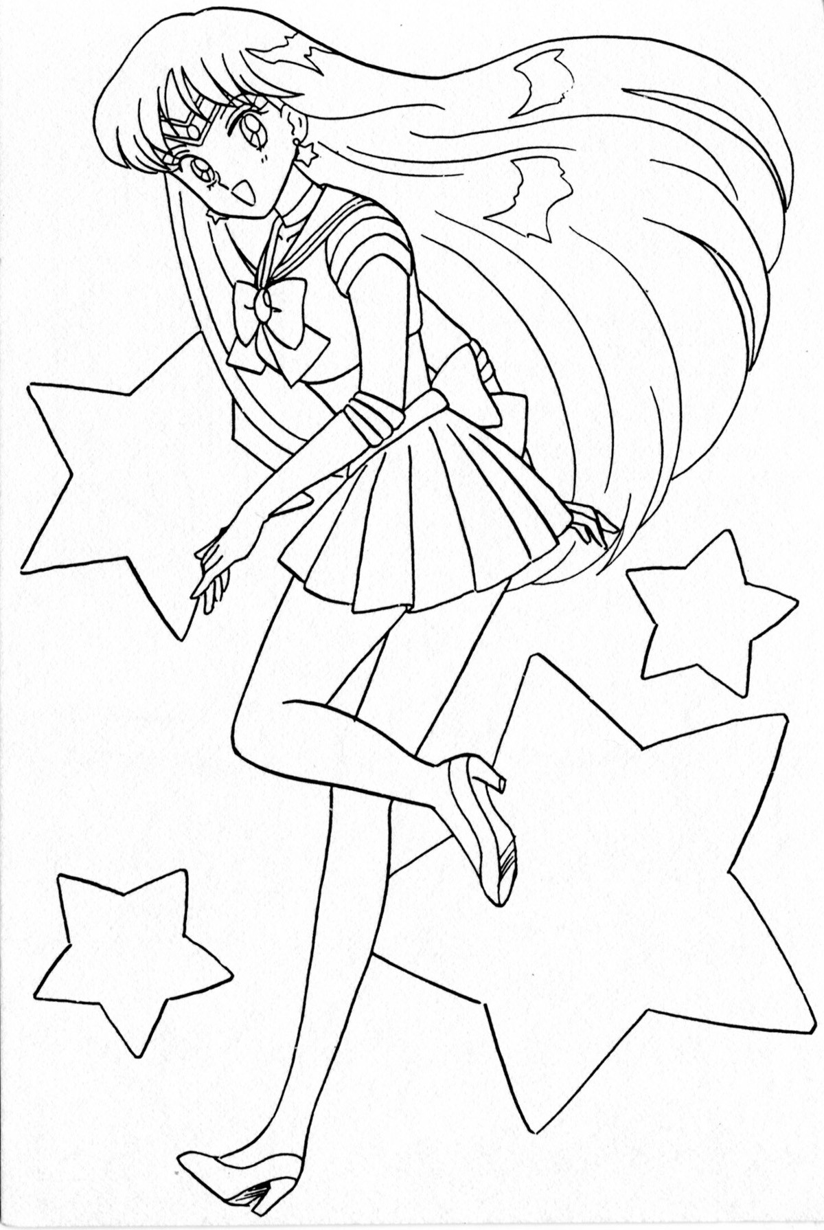 1200x1790 Sailor Mars Coloring Pages