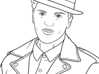 200x150 Coloring Pages Of Mars Beautiful Bruno Mars Coloring Page