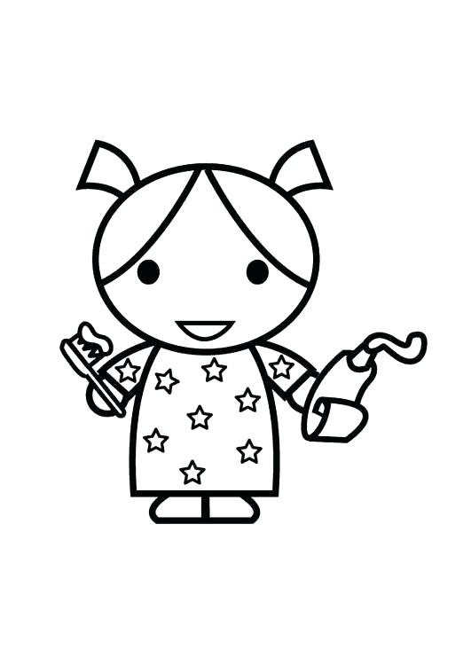 531x750 Coloring Pages Of Teeth Brushing Teeth Coloring Page To Brush Ones