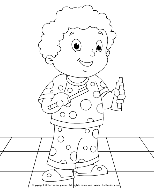 595x725 Brush Your Teeth Coloring Sheet Turtle Diary
