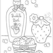 220x220 Strawberry Shortcake Having A Bubble Bath Coloring Pages