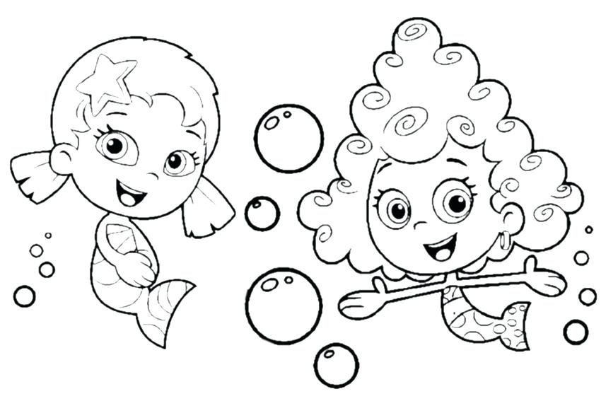 850x567 Bubbles Coloring Page Bubble Guppies Coloring Pages Ppgz Bubbles