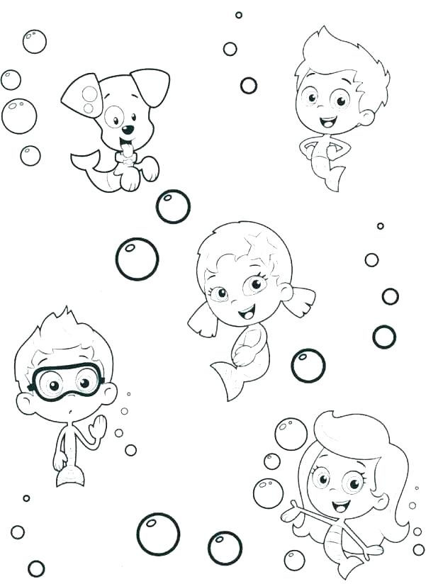 618x824 Bubbles Coloring Page Bubbles Coloring Page Free Bubble Guppies