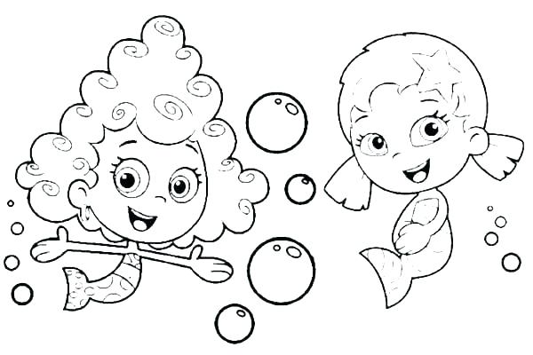 600x400 Free Bubble Guppies Coloring Pages Bubbles Coloring Pages Baby