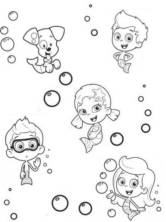 547x730 Online Printable Bubble Guppies Coloring Sheet For Kids Nick Jr