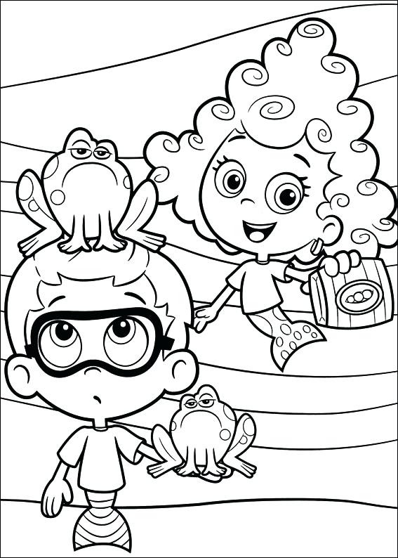 567x794 Bubbles Guppies Coloring Pages