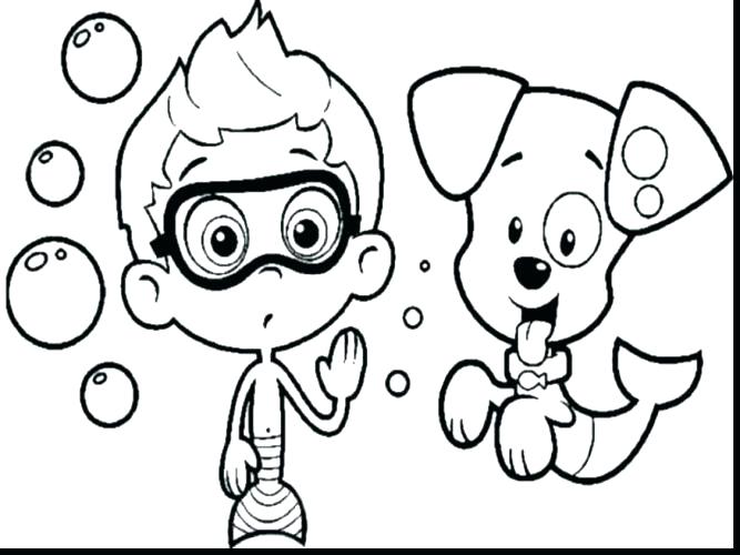 667x500 Bubble Guppies Coloring Pages Nick Jr Bubble Guppies Free Coloring