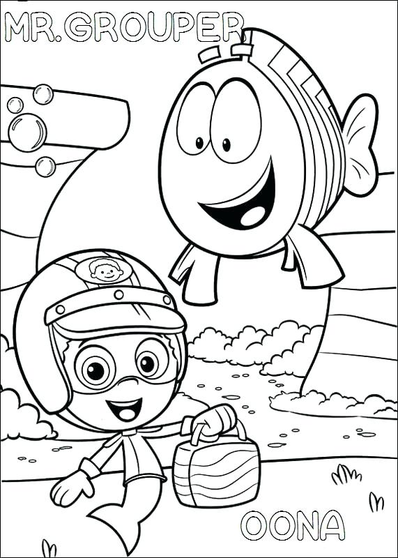 571x800 Bubblegum Coloring Pages Bubble Guppies Grouper And Coloring Pages