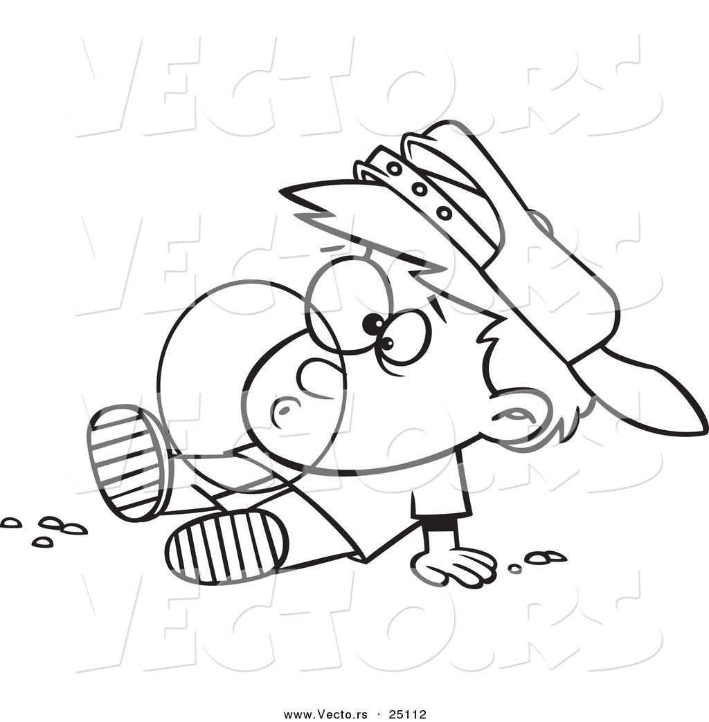 1024x1044 Vector Of A Cartoon Boy Blowing A Bubble With Chewing Gum