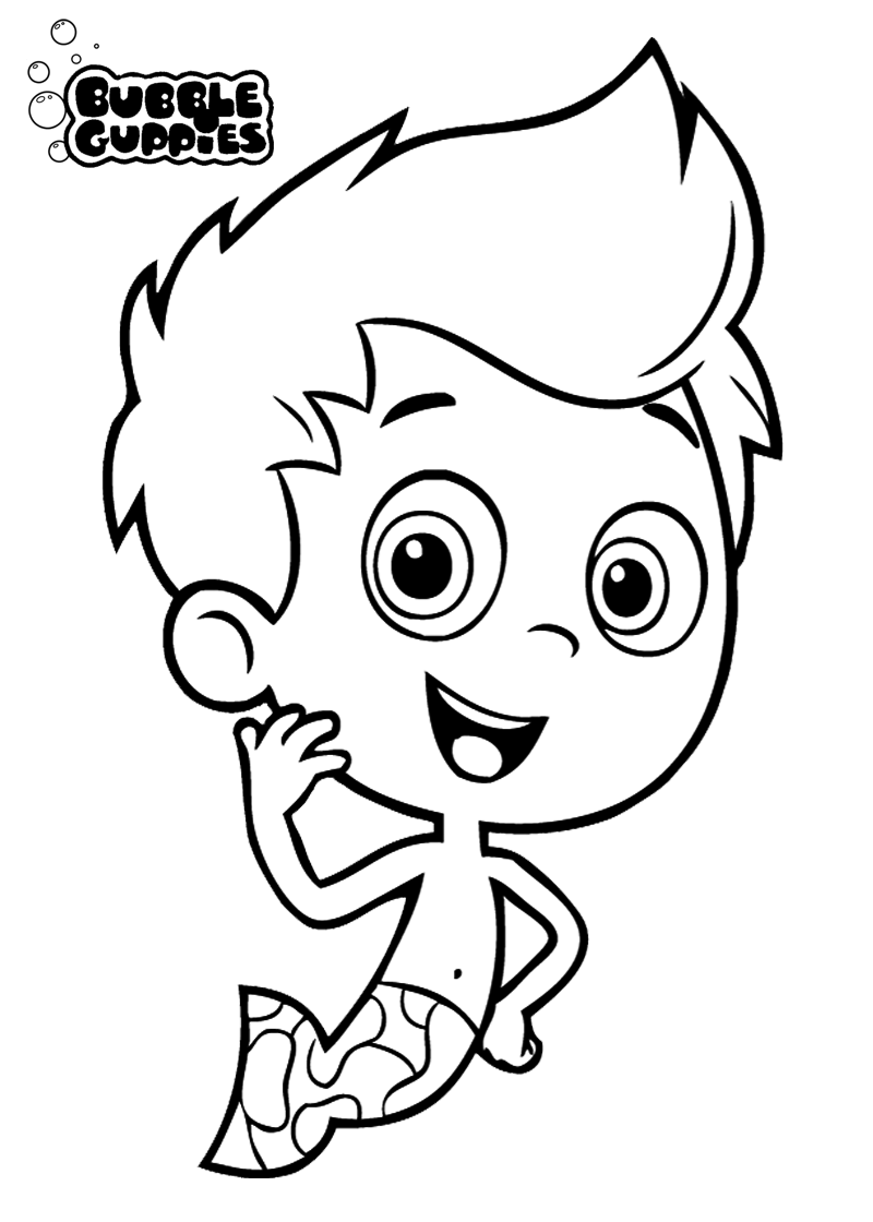 800x1120 Bubble Guppies Coloring Pages
