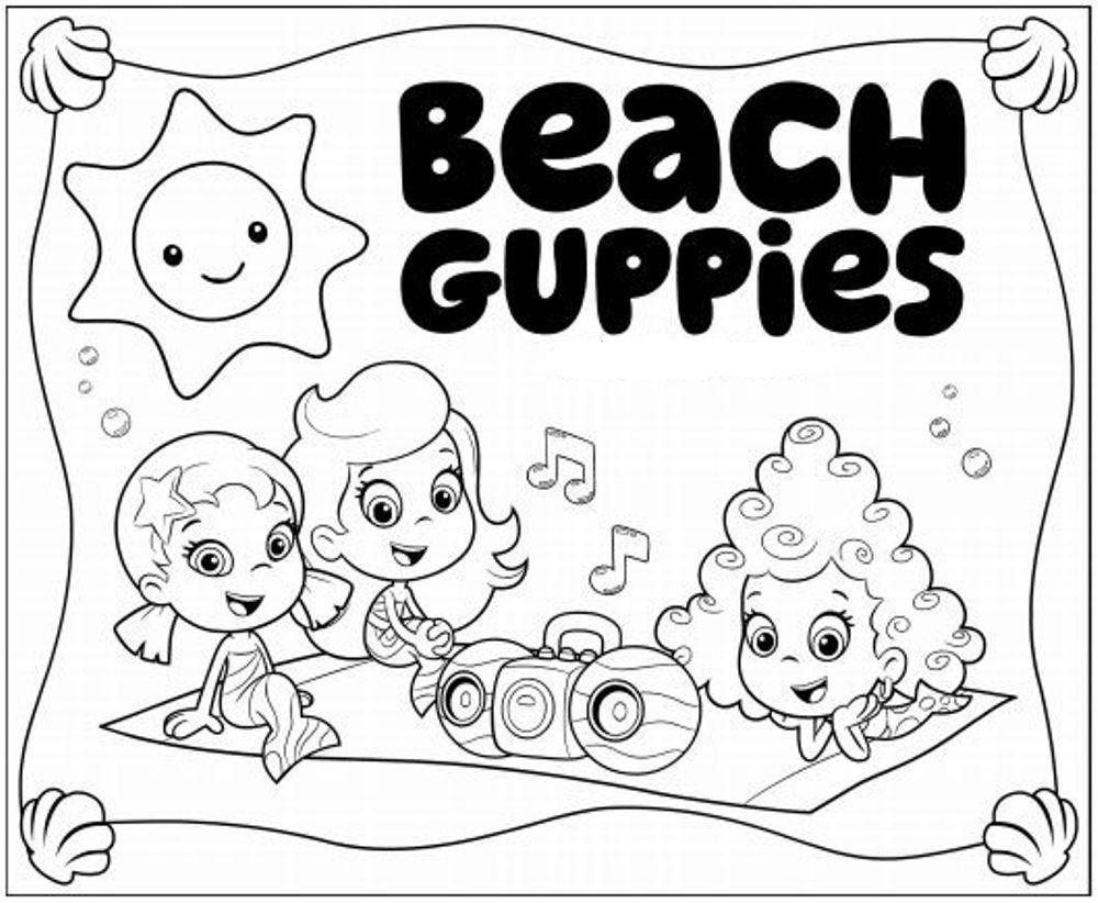 1000x822 Free Bubble Guppies Coloring Pages Animation Brilliant Acpra