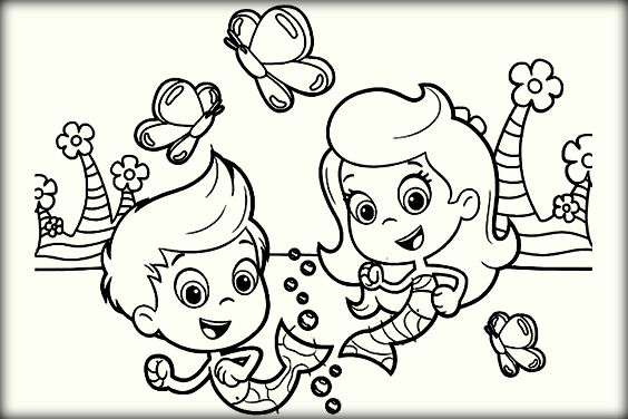 564x376 Printable Bubble Guppies Coloring Pages For Kids