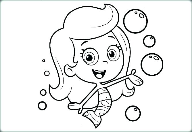 668x458 Bubble Guppies Coloring Page