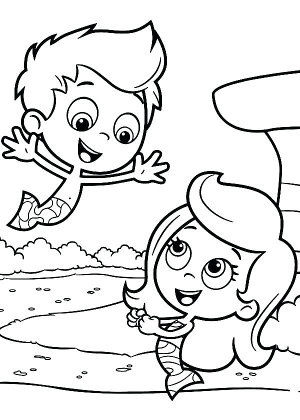 600x840 Bubble Guppies Coloring Page