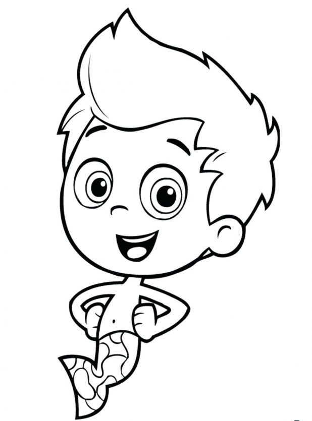 618x835 Free Bubble Guppies Coloring Pages Molly Guppy Bubble Guppies