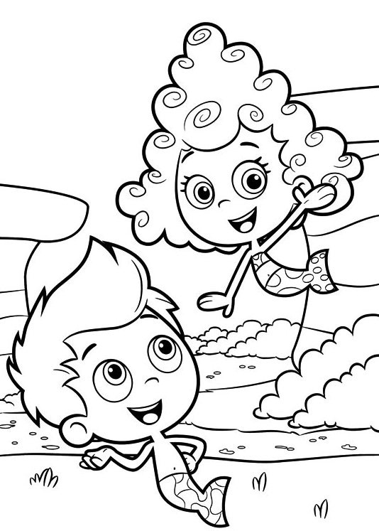 534x747 Printable Bubble Guppies Coloring Pages Coloring Me