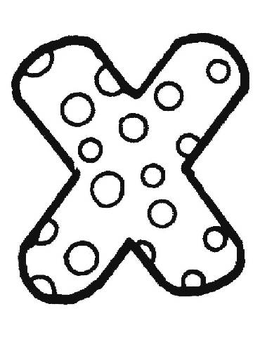 370x480 Transmissionpress Bubble Letter X Coloring Pages