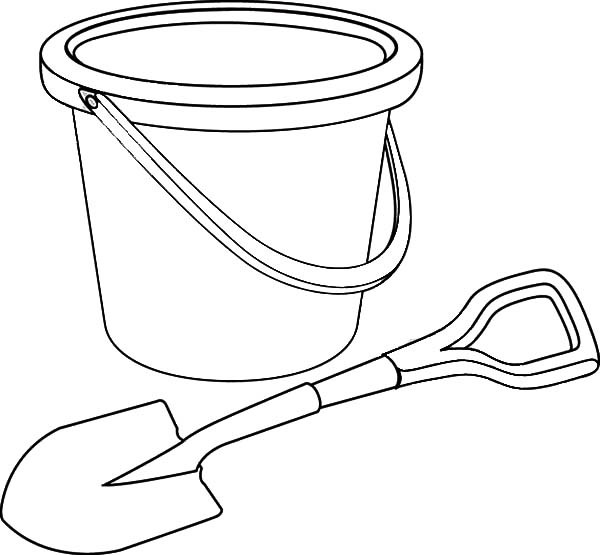 600x555 Bucket And Shovel Coloring Pages Best Place To Color