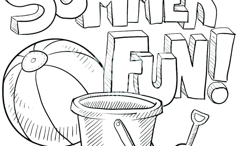 825x510 Summer Coloring Pages Printable Fun Free Spring Is Bucket