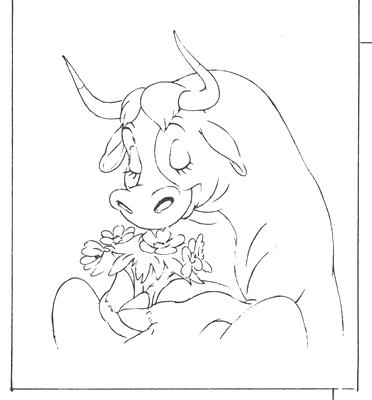 372x400 Bull Coloring Page The Bull Coloring Pages And Comic Art The Free