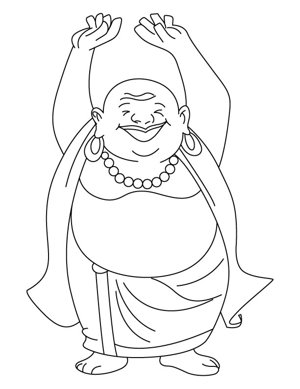 612x792 Buddha Coloring Pages Printable