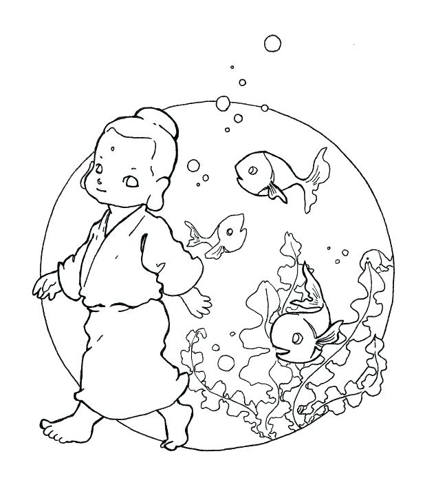 618x694 Buddha Coloring Page