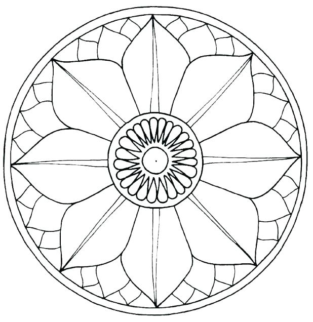618x636 Buddhist Coloring Pages Mandala Coloring Pages Symbols For Free
