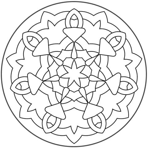 480x480 Mandalas Coloring Pictures For Kids Is A Very Beautiful Design