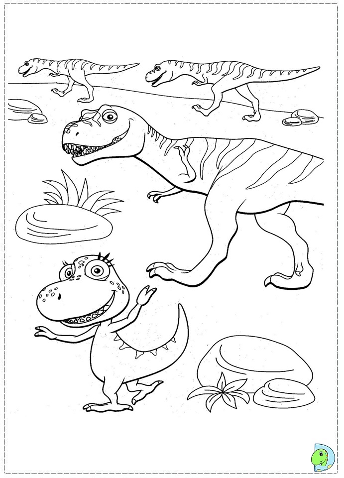 691x960 Dinosaur Train Coloring Pages Buddy Train Coloring Page Dinosaur