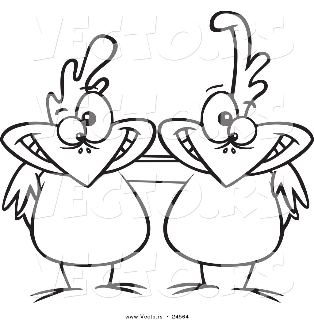 1024x1044 Vector Of A Cartoon Chicken Buddies