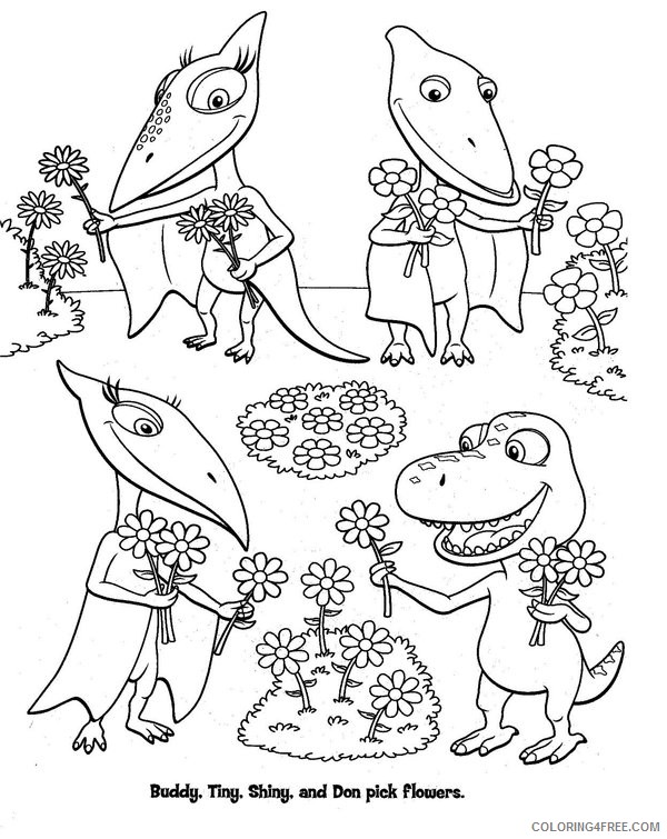 600x755 Dinosaur Train Coloring Pages Buddy And Friends