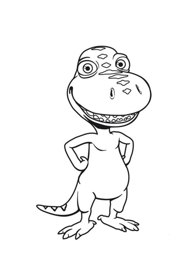 600x848 Buddy Dinosaur Train Coloring Pages