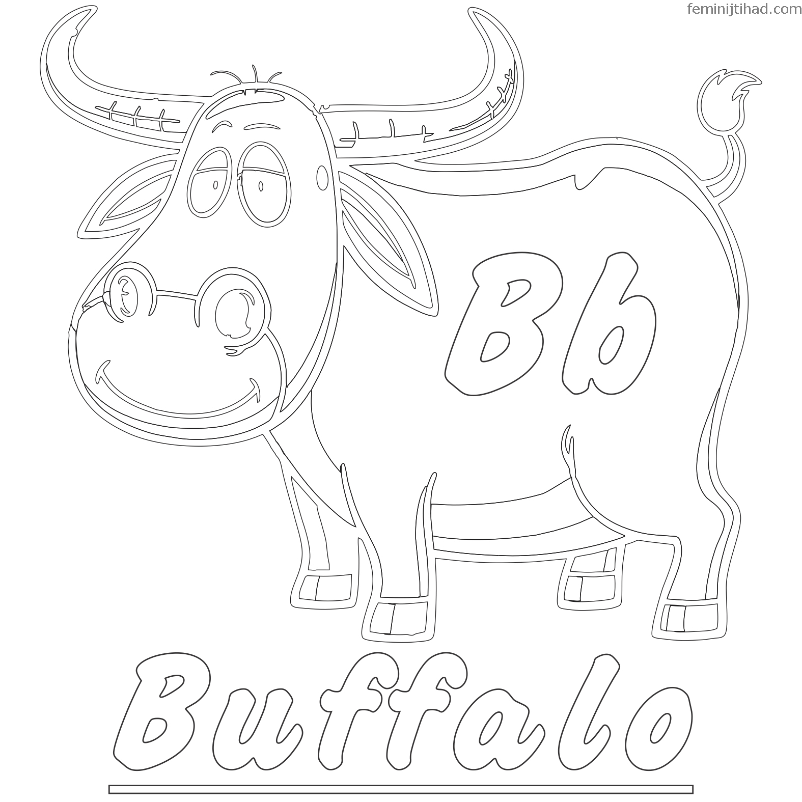 1575x1575 Free Buffalo Coloring Pages To Print Coloring Pages For Kids