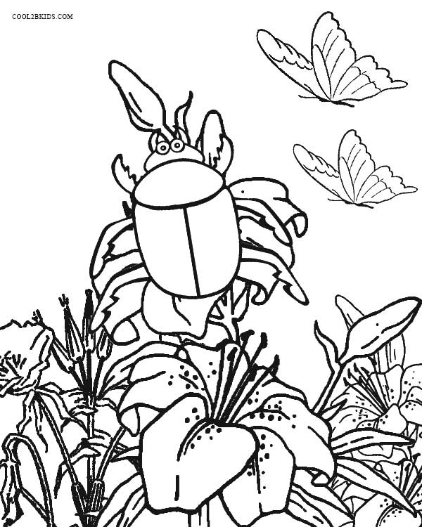 600x750 Printable Bug Coloring Pages For Kids