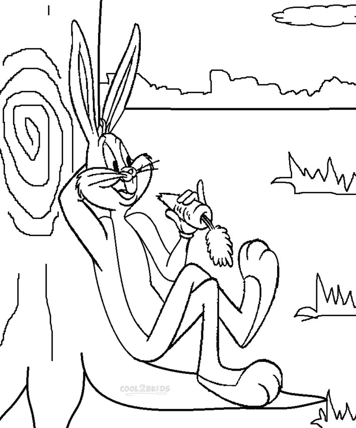 708x850 Printable Bugs Bunny Coloring Pages For Kids