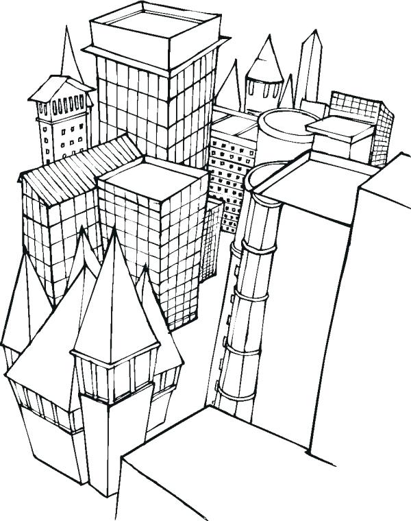 600x760 Building Coloring Pages Printable Coloring Top Building Coloring