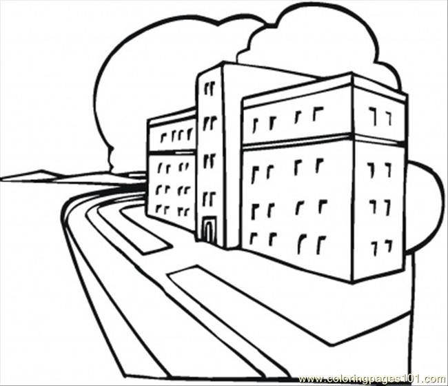 650x560 Top Building Coloring Pages