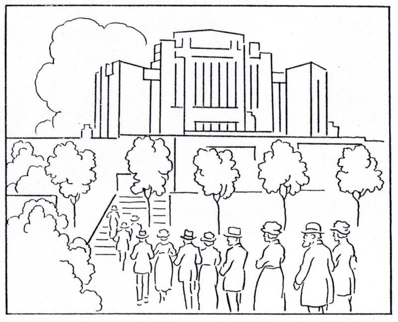 799x647 Temple Coloring Page