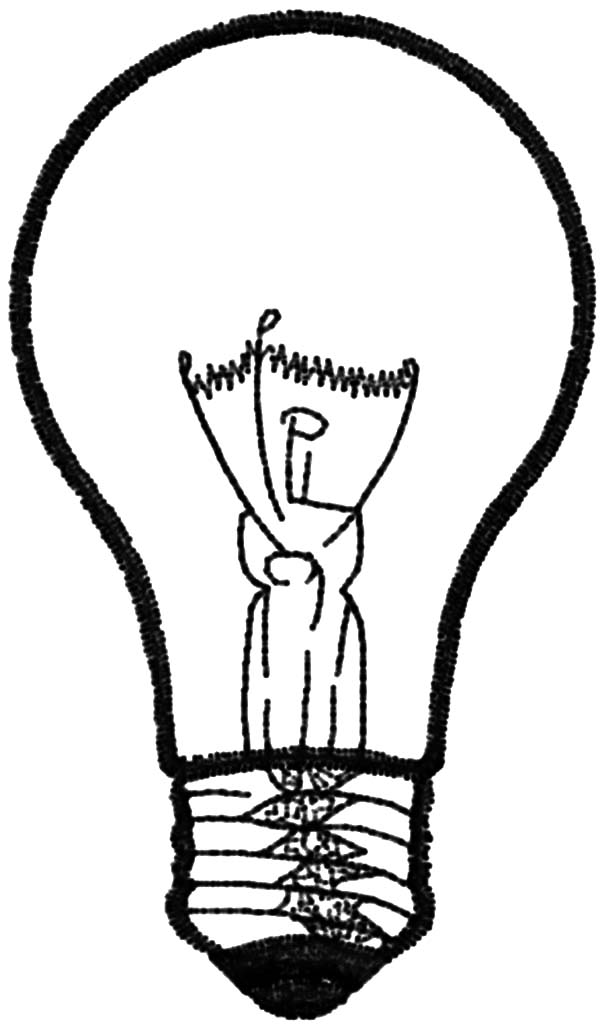 600x1024 Light Bulb Picture Coloring Pages