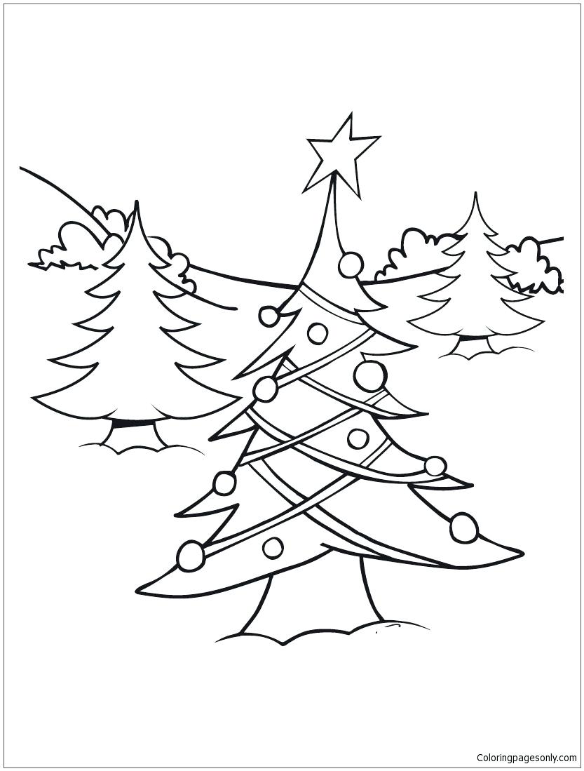 833x1099 Coloring Page Christmas Lights Coloring Pages Tree Page Light