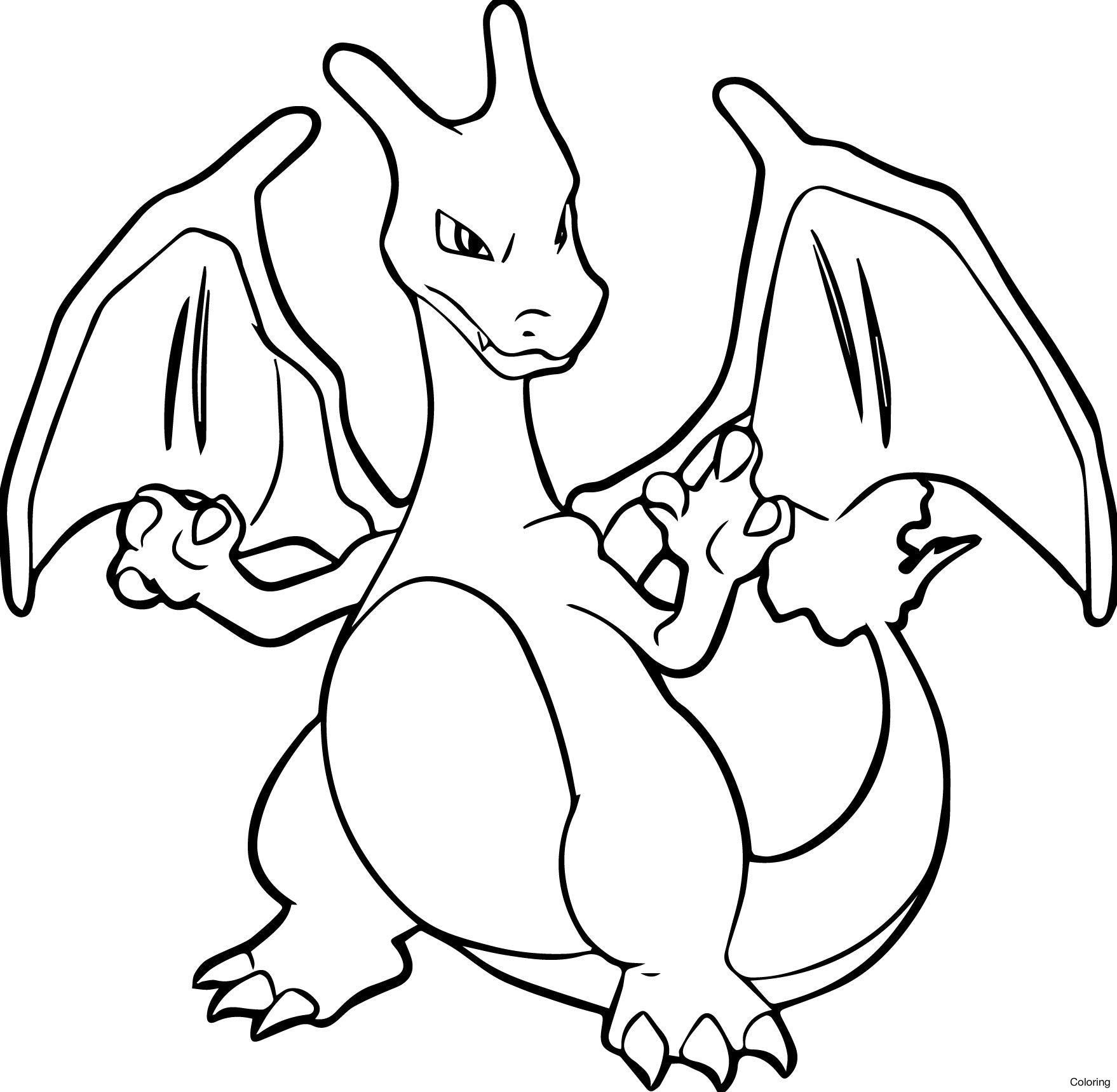 1758x1719 Charmander Coloring Page Pokemon Pikachu Bulbasaur To Print