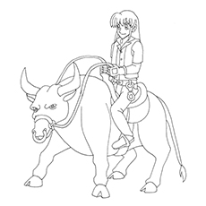 Bull Coloring Pages