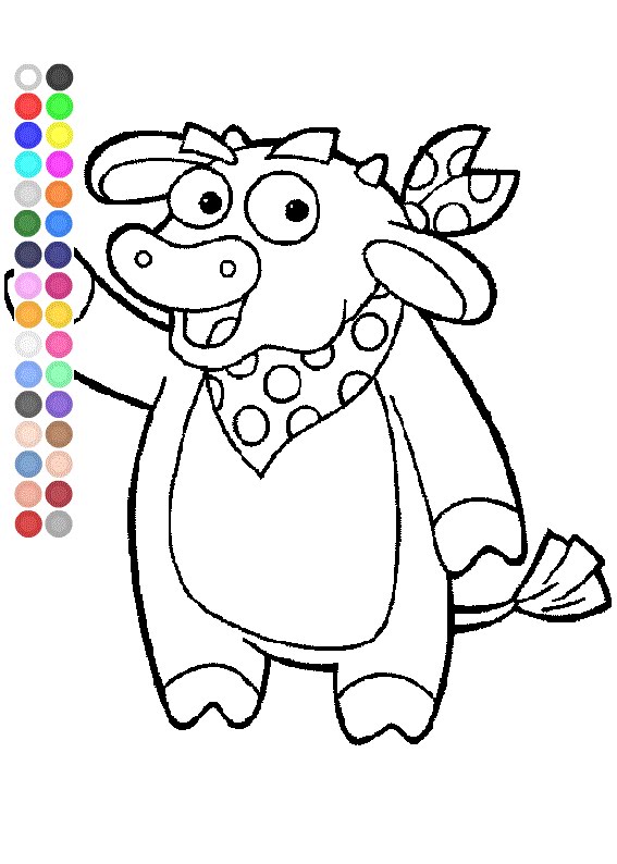 567x794 Dora Coloring Pages