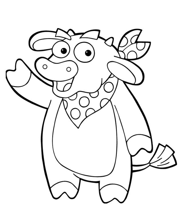 640x750 Dora And Boots Coloring Pages