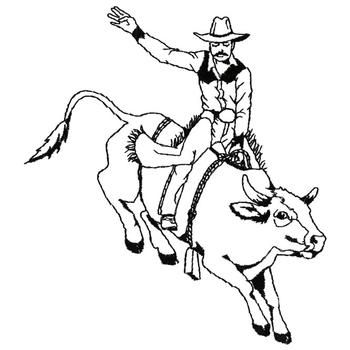 350x350 Bull Riding Coloring Pages Ideas For Kids