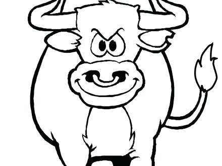 440x330 Bull Coloring Page Bull Coloring Page Bulls Basketball Coloring