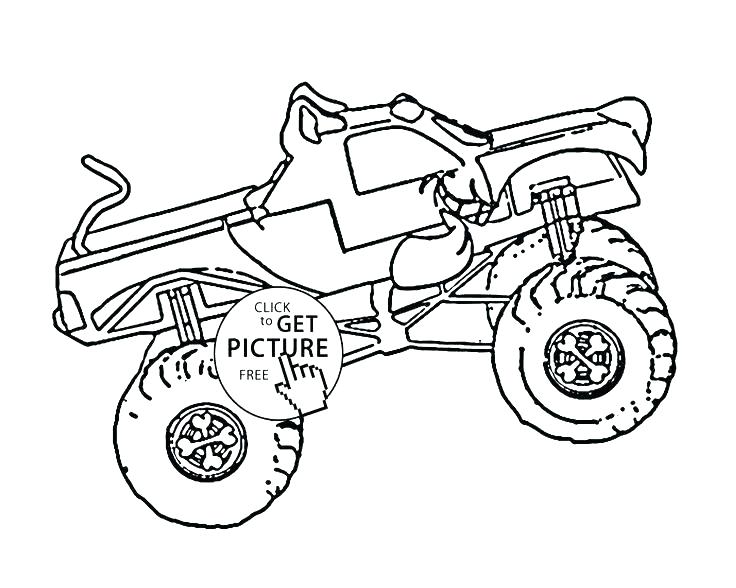 736x588 Coloring Pages Of Monster Trucks Monster Truck Coloring Page